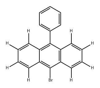 Anthracene-1,2,3,4,5,6,7,8-d8, 9-bromo-10-phenyl- Structural