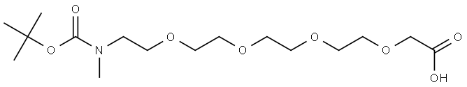 Boc-MeN-PEG4-CH2COOH Structural