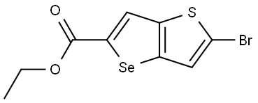 ethyl 2-bromoselenopheno[3,2-b]thiophene-5-carboxylate Structural