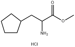 Methyl 2-amino-3-cyclopentylpropanoate HCl Structural