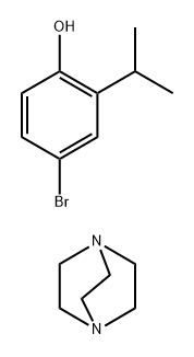 Phenol, 4-bromo-2-(1-methylethyl)-, compd. with 1,4-diazabicyclo[2.2.2]octane (2:1) Structural