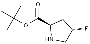 (2R,4S)-tert-Butyl 4-fluoropyrrolidine-2-carboxylate Structural