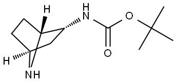tert-Butyl (1R,2R,4S)-7-azabicyclo[2.2.1]heptan-2-ylcarbamate Structural