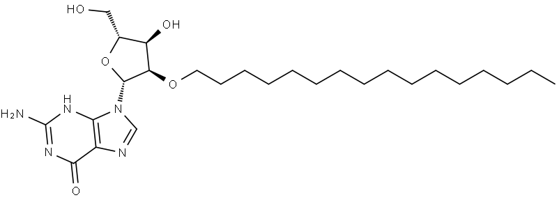 Guanosine, 2′-O-hexadecyl- Structural