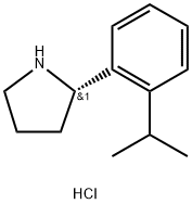 Pyrrolidine, 2-[2-(1-methylethyl)phenyl]-, hydrochloride (1:1), (2S)- Structural