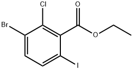 Ethyl 3-bromo-2-chloro-6-iodobenzoate Structural