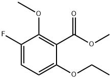 methyl 6-ethoxy-3-fluoro-2-methoxybenzoate Structural