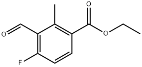 ethyl 4-fluoro-3-formyl-2-methylbenzoate Structural