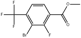 Methyl 3-bromo-2-fluoro-4-(trifluoromethyl)benzoate Structural