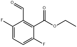ethyl 3,6-difluoro-2-formylbenzoate Structural