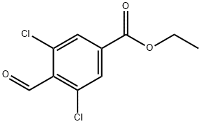 ethyl 3,5-dichloro-4-formylbenzoate Structural