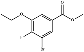 Methyl 3-bromo-5-ethoxy-4-fluorobenzoate Structural