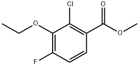 Methyl 2-chloro-3-ethoxy-4-fluorobenzoate Structural