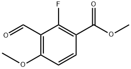 methyl 2-fluoro-3-formyl-4-methoxybenzoate Structural