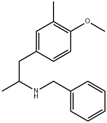 Benzeneethanamine, 4-methoxy-α,3-dimethyl-N-(phenylmethyl)- Structural