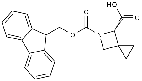 (6S)-5-(9H-fluoren-9-ylmethoxycarbonyl)-5-azaspiro[2.3]hexane-6-carboxylic acid Structural