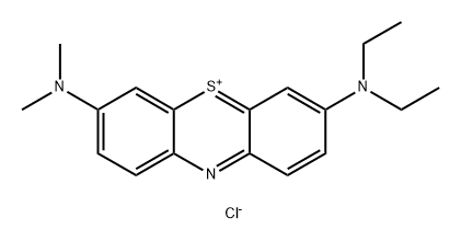 [7-(diethylamino)phenothiazin-3-ylidene]-dimethylazanium:chloride Structural