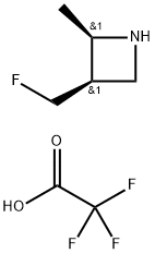 rel-(2R,3R)-3-(Fluoromethyl)-2-methylazetidine 2,2,2-trifluoroacetate Structural