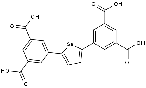 1,3-Benzenedicarboxylic acid, 5,5′-(2,5-selenophenediyl)bis- Structural