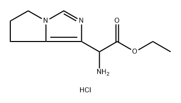 ethyl 2-amino-2-(6,7-dihydro-5H-pyrrolo[1,2-c]imidazol-1-yl)acetate hydrochloride Structural