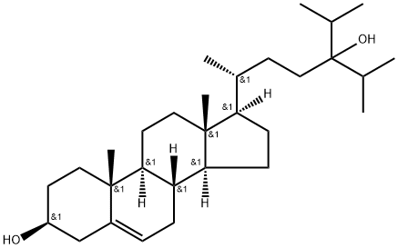 Stigmast-5-ene-3,24-diol, 28-methyl-, (3β)- Structural