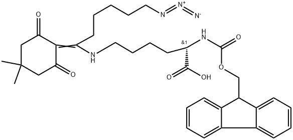 Fmoc-L-Lys(N3-Aca-DIM)-OH Structural