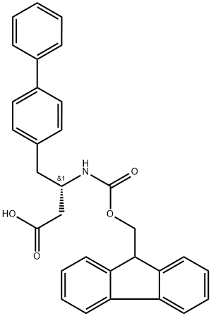 Fmoc-(S)-3-amino-4-(4'-biphenyl)butanoic acid Structural