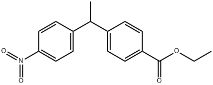 ethyl 4-(1-(4-nitrophenyl)ethyl)benzoate Structural