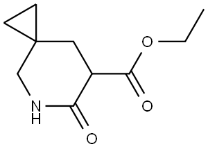 6-Oxo-5-aza-spiro[2.5]octane-7-carboxylic acid ethyl ester Structural