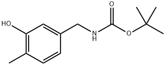 tert-butyl
N-[(3-hydroxy-4-methylphenyl)methyl]carbamate Structural