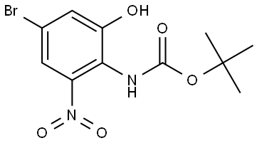 5-Bromo-2-(Boc-amino)-3-nitrophenol Structural