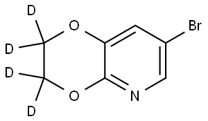 7-Bromo-2,3-dihydro-[1,4]dioxino[2,3-b]pyridine-2,2,3,3-d4 Structural