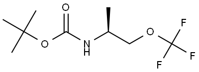 tert-butyl (S)-(1-(trifluoromethoxy)propan-2-yl)carbamate Structural