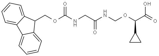 3,10-Dioxa-5,8-diazaundecanoic acid, 2-cyclopropyl-11-(9H-fluoren-9-yl)-6,9-dioxo-, (2R)- Structural