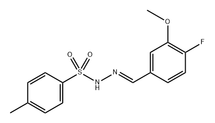 N'-(4-fluoro-3-methoxybenzylidene)-4-methylbenzenesulfonohydrazide Structural