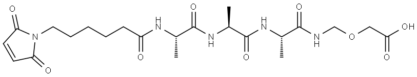 MC-Ala-Ala-Ala-NHCH2OCH2COOH Structural