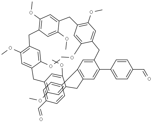 Bis (4-formylphenyl) column [5] arene Structural
