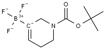 (1-tert-butoxycarbonyl-3,6-dihydro-2H-pyridin-5-yl)-trifluoro-boranuide Structural