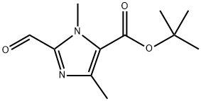 tert-Butyl 2-formyl-1,4-dimethyl-1H-imidazole-5-carboxylate Structural