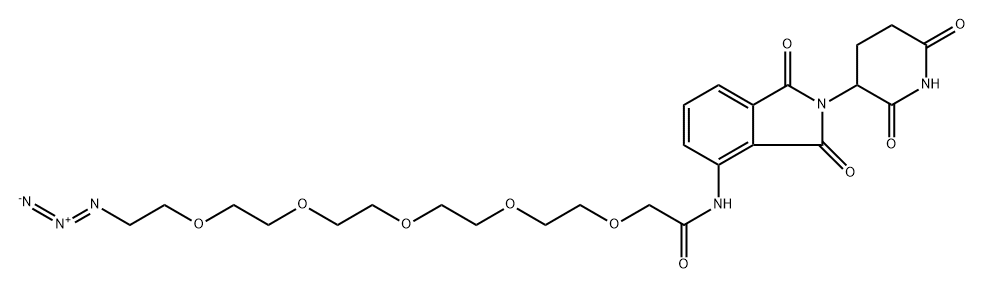 Pomalidomide-PEG5-N3 Structural