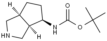 cis-(Octahydro-cyclopenta[c]pyrrol-4-yl)-carbamic acid tert-butyl ester Structural