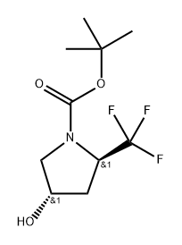 tert-butyl (2R,4S)-4-hydroxy-2-(trifluoromethyl)pyrrolidine-1-carboxylate Structural