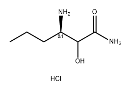 Hexanamide, 3-amino-2-hydroxy-, hydrochloride (1:1), (3R)- Structural