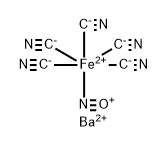 Ferrate(2-),pentakis(cyano-kC)nitrosyl-,barium (1:1), (OC-6-22)- Structural