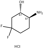 trans-2-Amino-5,5-difluoro-cyclohexanol hydrochloride Structural