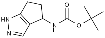 tert-butyl N-(1,4,5,6-tetrahydrocyclopenta[c]pyrazol-4-yl)carbamate Structural