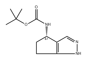 tert-butyl N-[(4S)-1,4,5,6-tetrahydrocyclopenta[c]pyrazol-4-yl]carbamate Structural