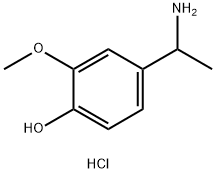 Phenol, 4-(1-aminoethyl)-2-methoxy-, hydrochloride (1:1) Structural