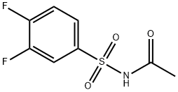 N-[(3,4-Difluorophenyl)sulfonyl]acetamide Structural
