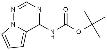 Carbamic acid, N-pyrrolo[2,1-f][1,2,4]triazin-4-yl-, 1,1-dimethylethyl ester Structural